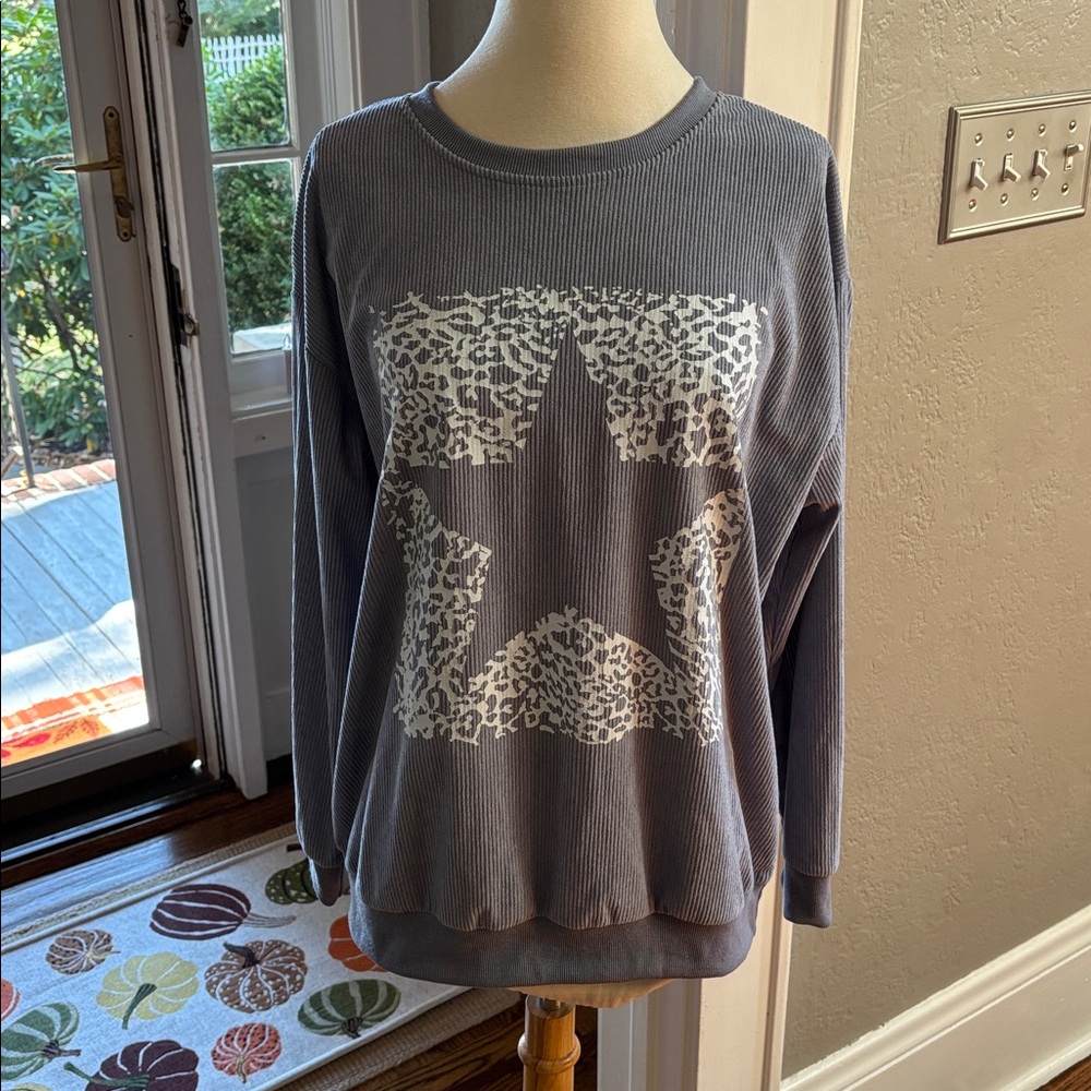 SHEIN Gray Casual Sweatshirt